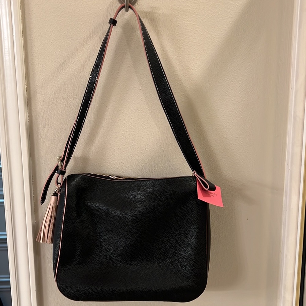 Kate Spade black leather shoulder bag - Picture 4 of 7